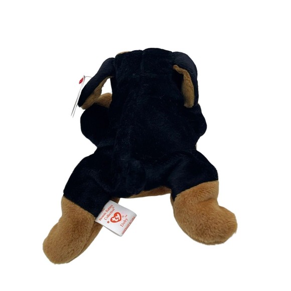 TY Beanie Baby Babies DOBY the Doberman Dog Puppy RETIRED Vintage Tush Tag Stamp - Picture 3 of 10